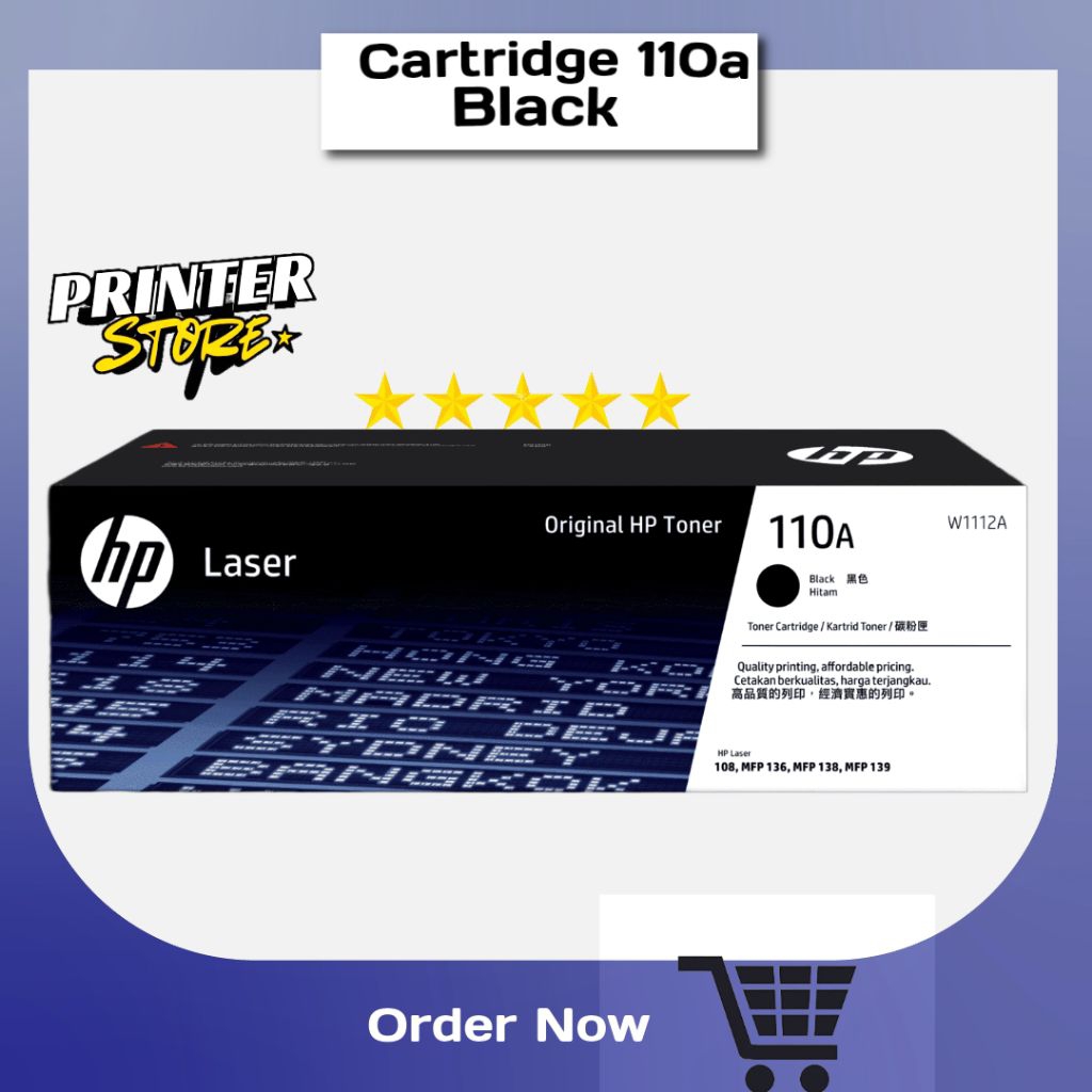 Toner HP 110a[w1112A] cartridge printer Black.