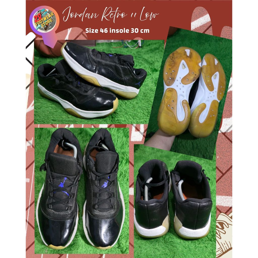 Sepatu Basketball/Badminton/Running Size 46 insole 30cm
