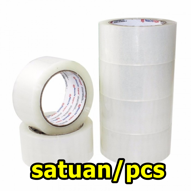Lakban Bening Besar 48mm [SATUAN/PCS] / Lakban Nachi Isolasi Bening