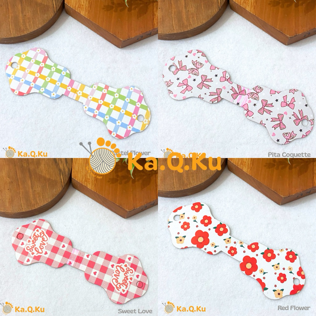 LABEL AKSESORIS GELANG KALUNG - HANG TAG STRAP MASKER KARET RAMBUT