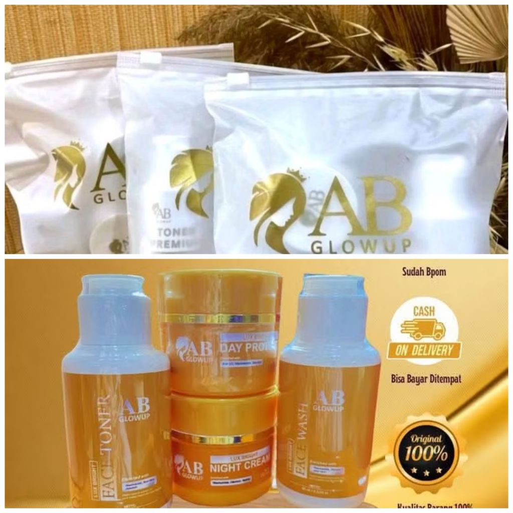 AB Glow Up Skincare - AB Glow Premium & AB Glow Gold - Perawatan Kulit Wajah