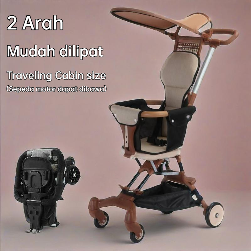 BabyBliss Stroller Baby Lipat Travelling Stroller Anak Kereta Dorong Bayi 2 Arah Cabin Size