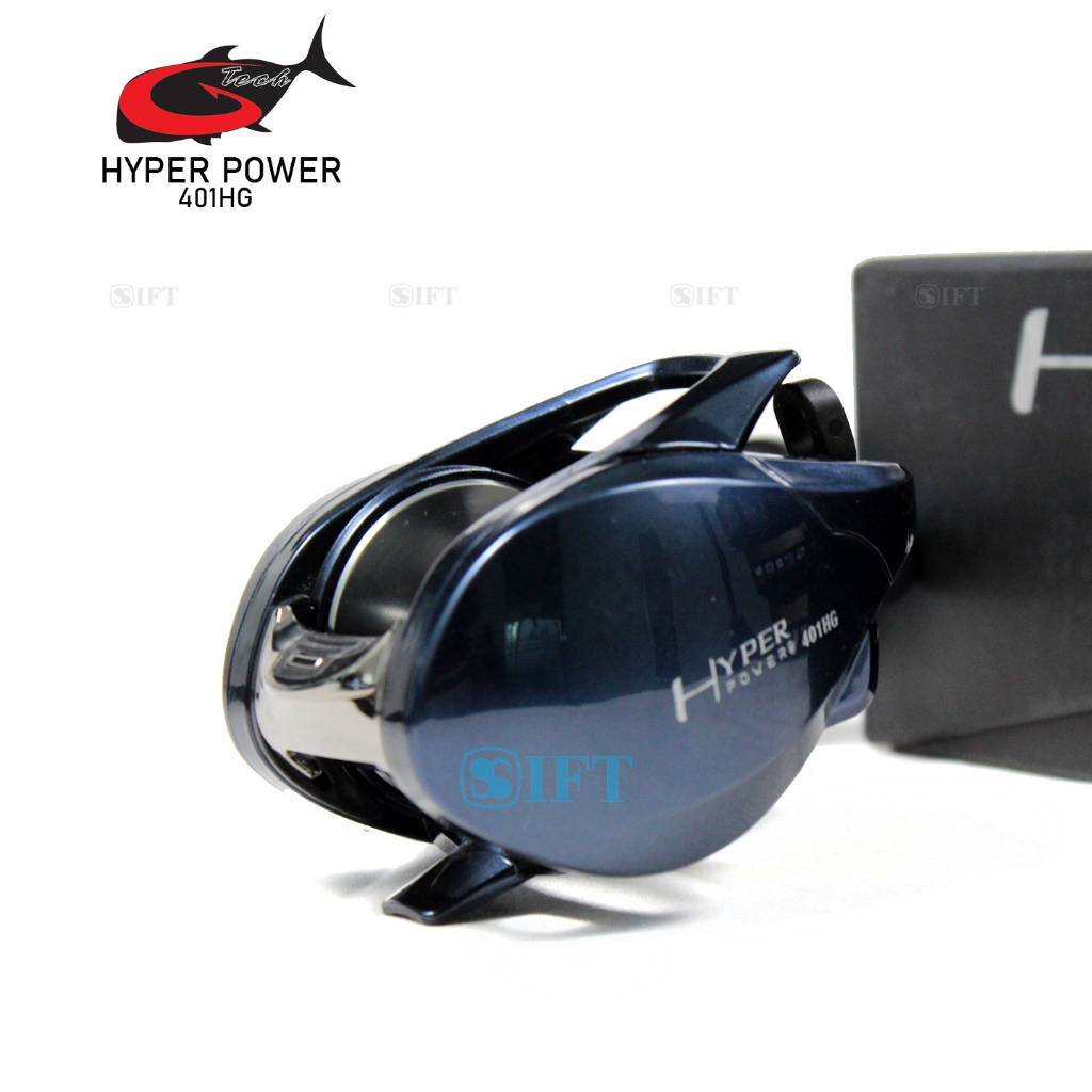 Reel OH G-TECH HYPER POWER SW 401 HG | Metal Body Salt Water | Bait Casting Over Head Rawa Laut Resm
