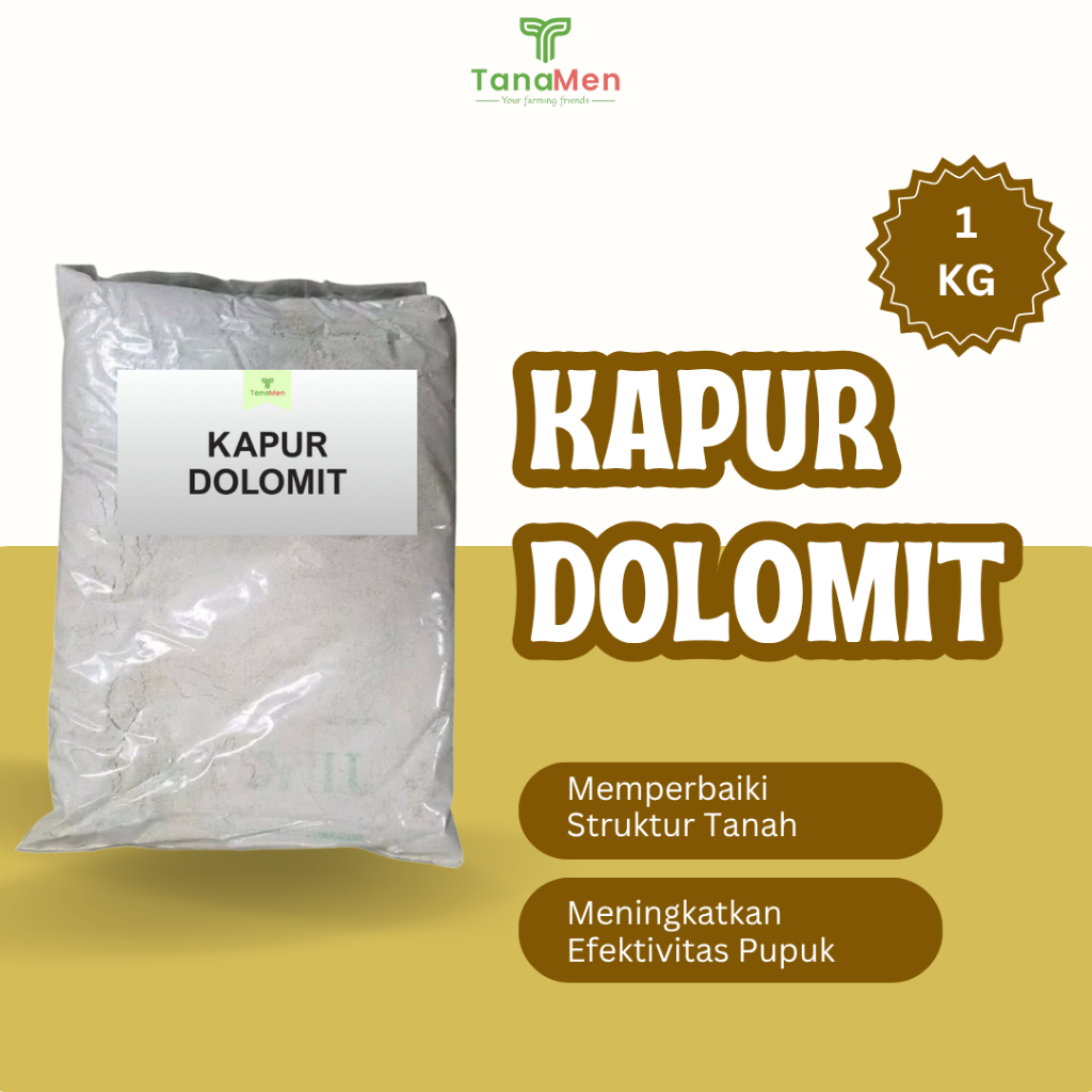 TANAMEN Kapur Dolomite untuk Penetral PH Tanah - Dolomit Kapur Memperbaiki Struktur Tanah