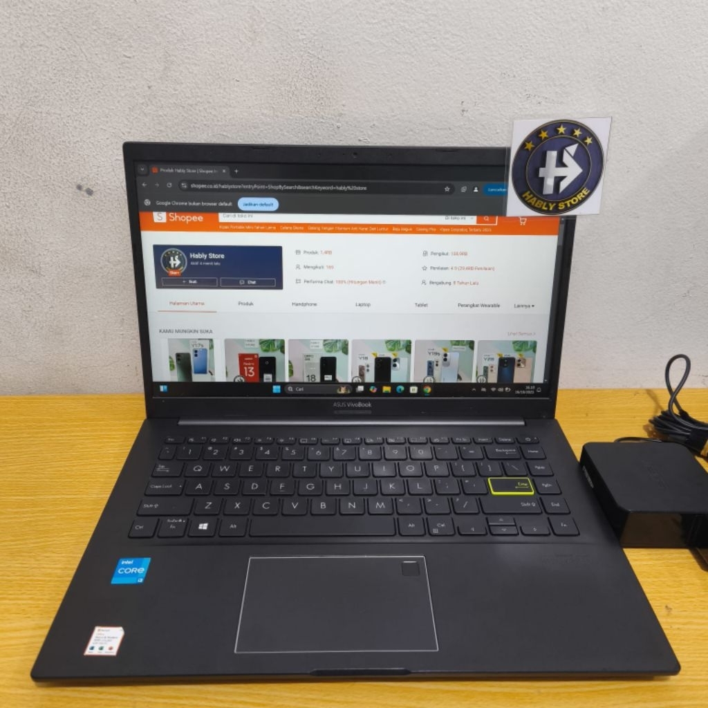 LAPTOP ASUS VIVOBOOK X421EAY-K413EA CORE i3 1115G4 8GB SSD 512GB 14INCH SECOND BERGARANSI
