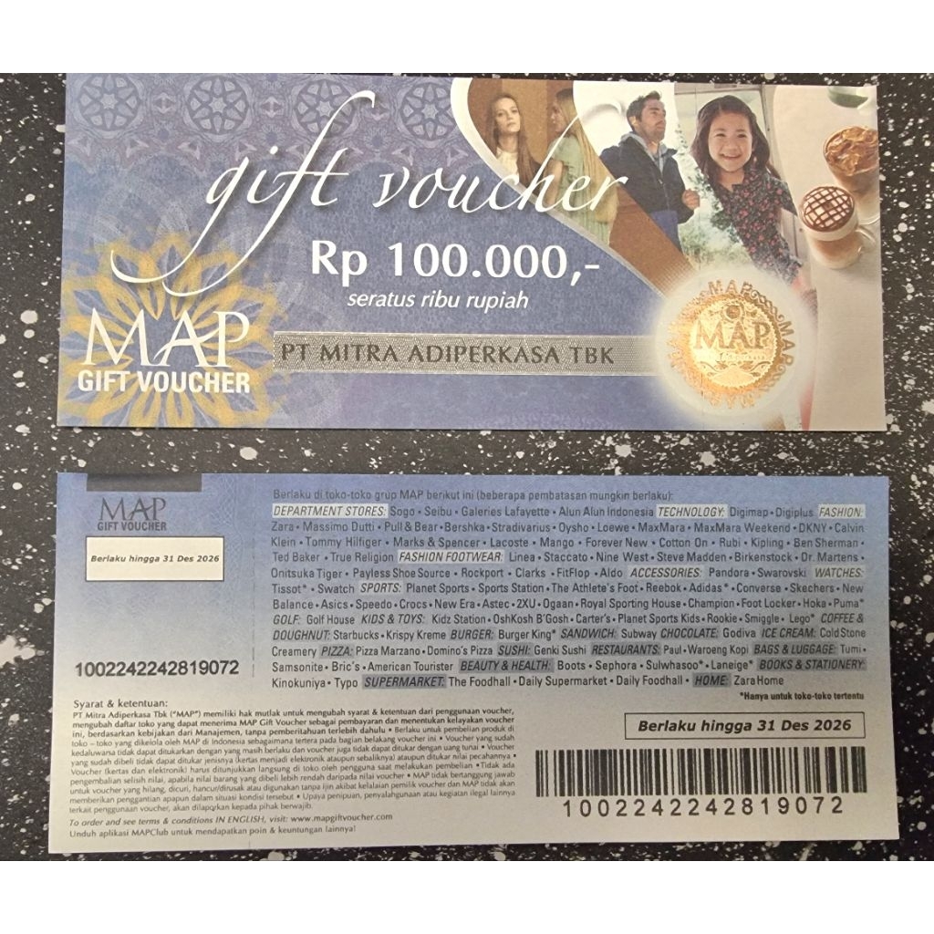 Voucher MAP