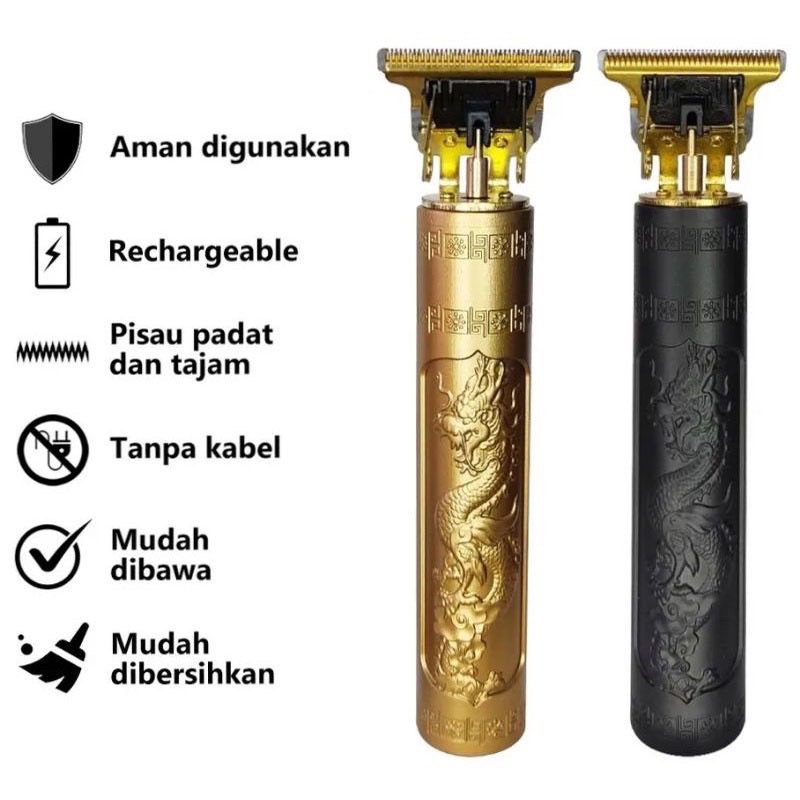 Alat Cukur T9 DRAGON Alat Cukur Rambut Dragon T9 Cukur Rambut Hair Clipper Cukur Vintage