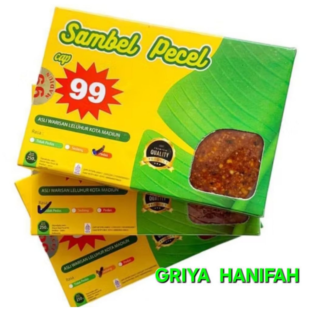 SAMBEL PECEL KHAS MADIUN CAP 99, BUMBU PECEL MADIUN, SAMBEL PECEL MADIUN