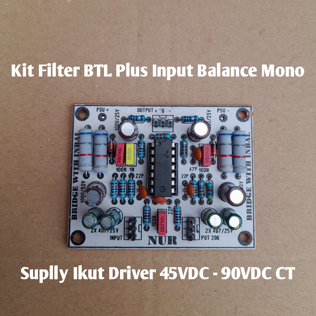 Kit Filter BTL Plus Input Balance