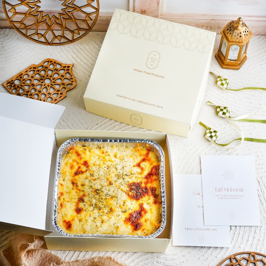 Baked Lasagna with Bechamel Sauce / bruule / bruule & Beef Cheese for Ramadhan Hampers / Hamper Leba