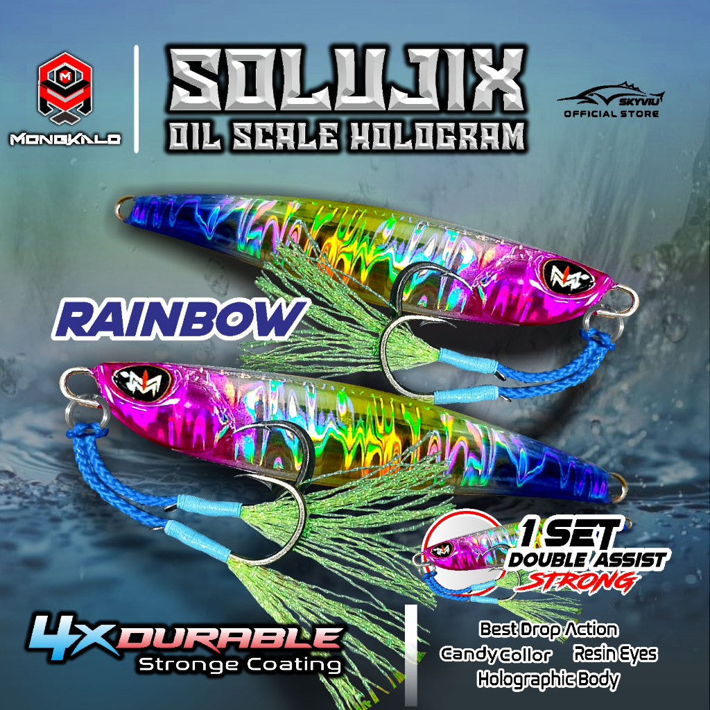 Mongkalo Solujix Minyak noGID noMotif Candy 10 Rainbow