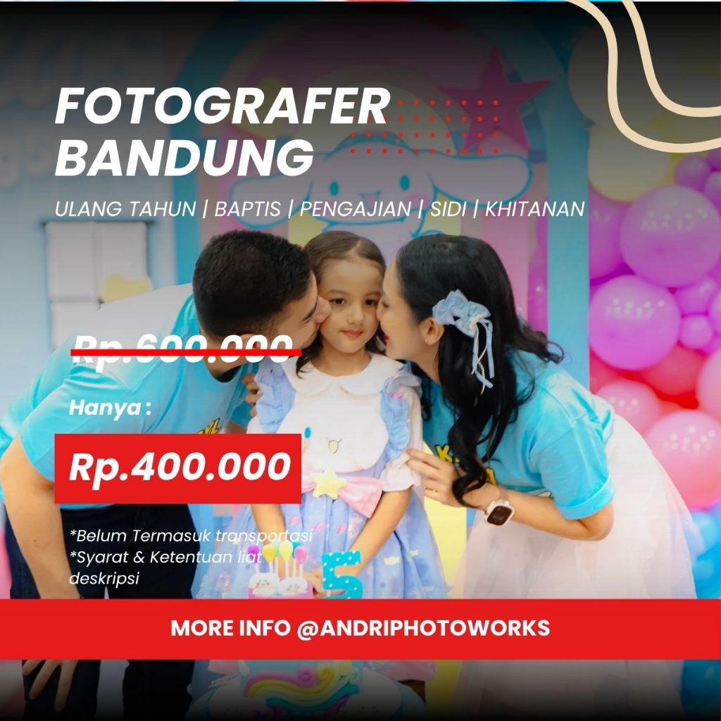 JASA FOTOGRAFER MURAH BANDUNG JASA FOTO WISUDA JASA FOTO ACARA JASA FOTO BAPTIS JASA FOTO ULANG TAHU