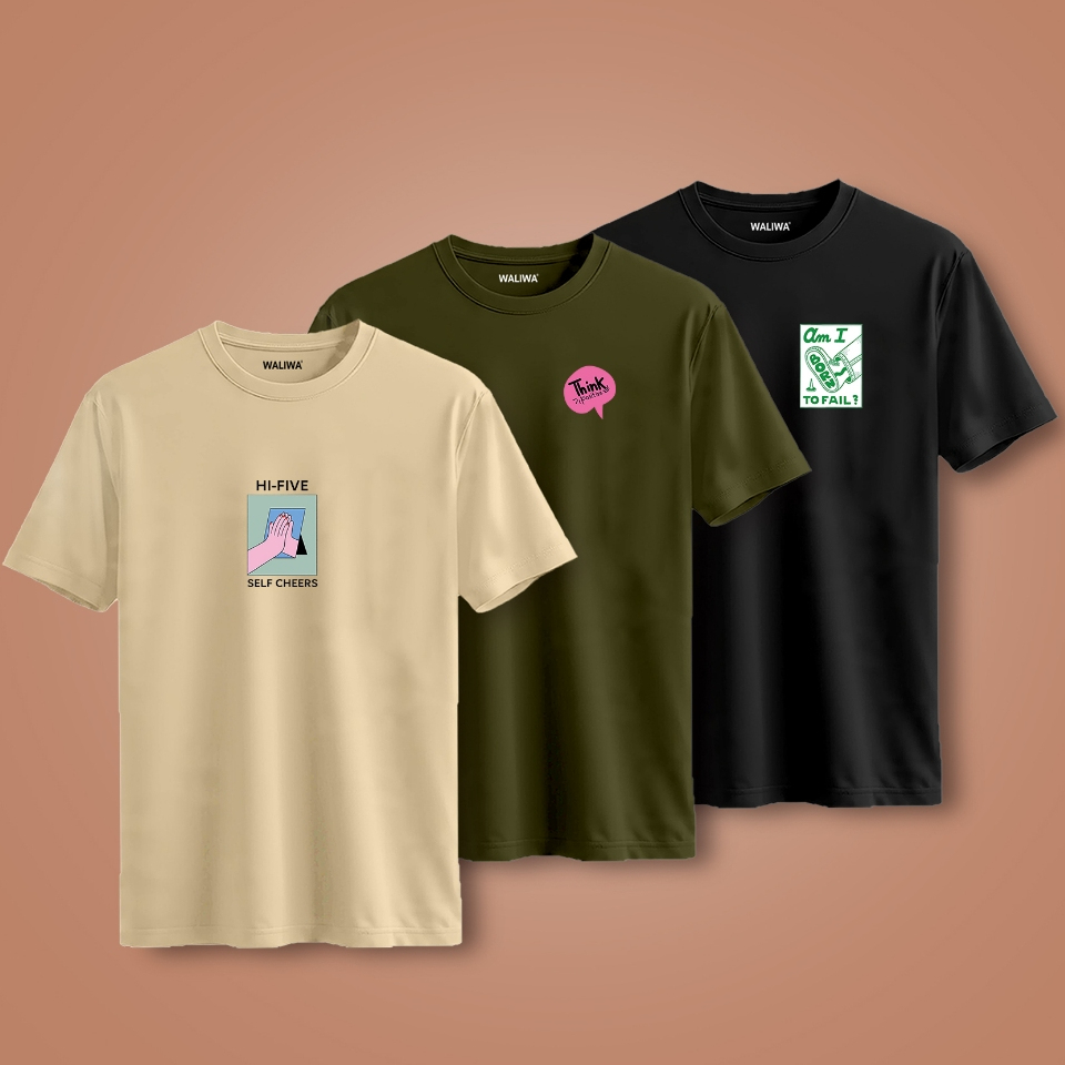 Brother Store | Kaos Distro Pria Wanita | Kaos Polos 24s | Hi Five