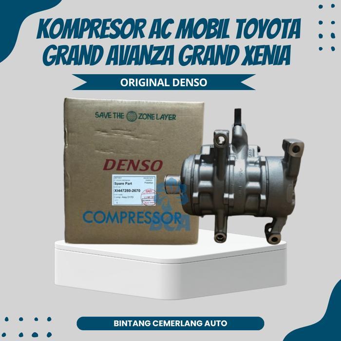 KOMPRESOR AC MOBIL TOYOTA GRAND AVANZA GRAND XENIA DENSO ASLI