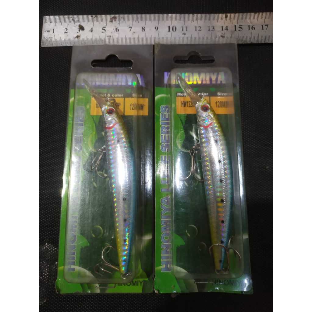 umpan pancing minnow lure HINOMIYA HW1220 12cm 15gr