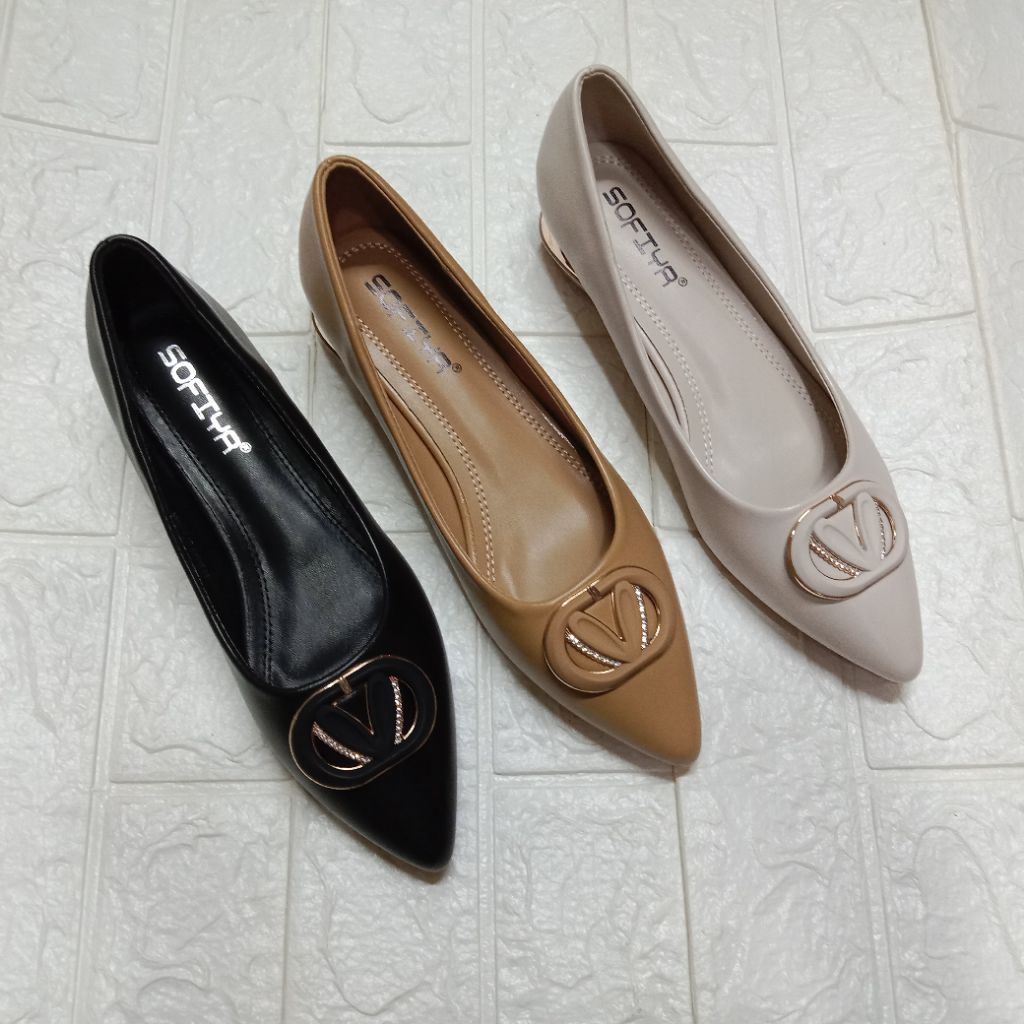 FLATSHOES SOFIYA WEDGES WANITA | SEPATU KERJA / NGANTOR / DAILY WEDGES | SOFIYA IMPORT MODEL TERBARU