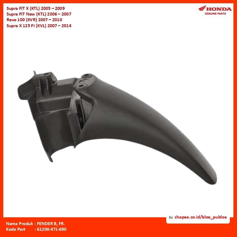 FENDER BACK, FR./61200KTL690
