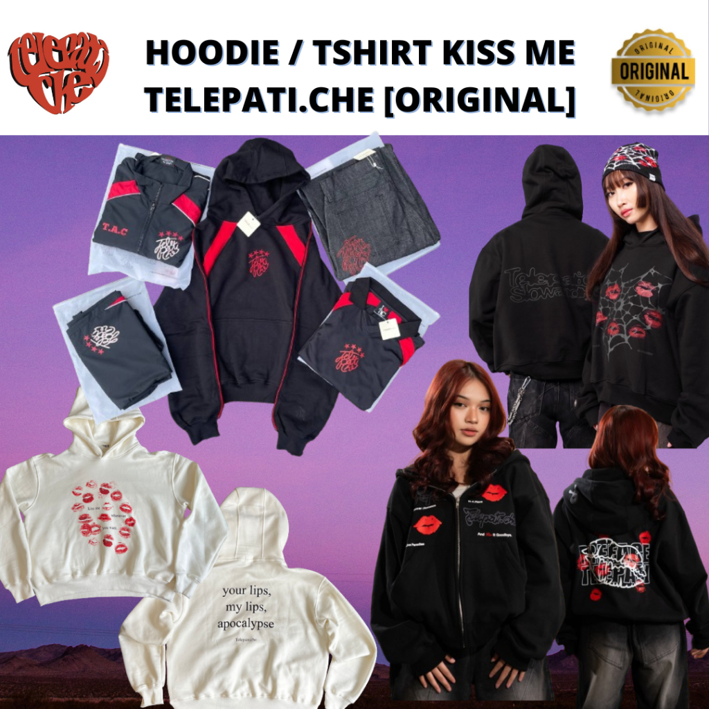 HOODIE / T-SHIRT KISS ME TELEPATI.CHE [ORIGINAL]