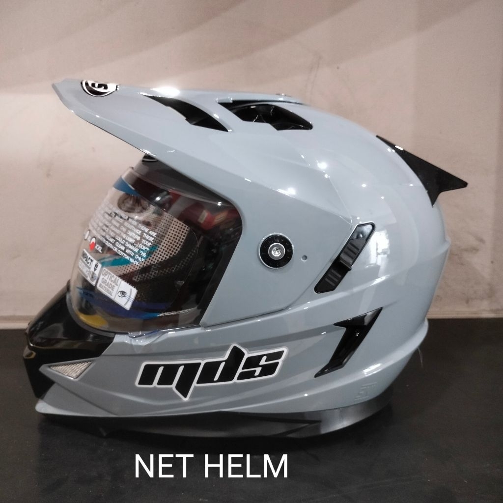 HELM MDS SUPER PRO SOLID GREY ORIGINAL MDS SUPER PRO