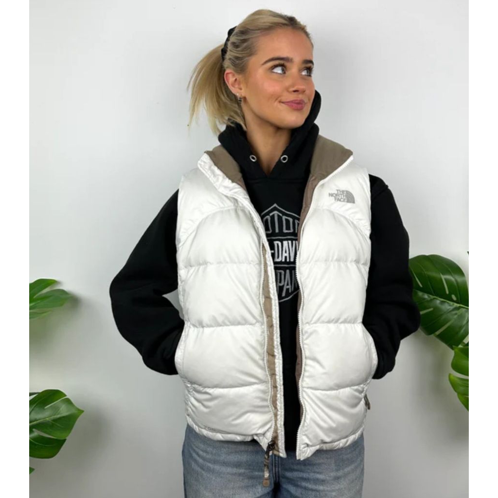 ROMPI BULANG Vest TH* N*RTH F*CE 700 Nuptse Goose Down Puffer Vest (Packable)