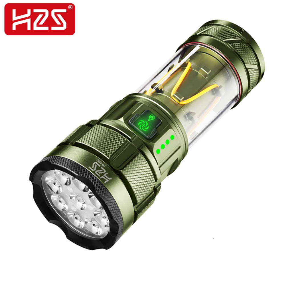 H2S Senter HS-A19 Senter LED XTE Lampu Camping Alumunium Tripod Stable