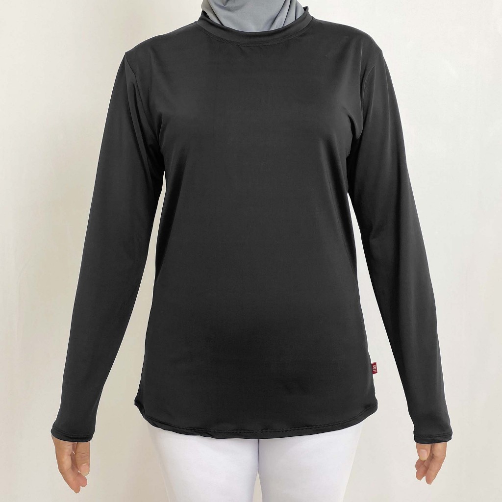 FBS Basic Kaos Baselayer Wanita Ultra Fit Premium Inner Cooling Layer Olahraga Ringan Training