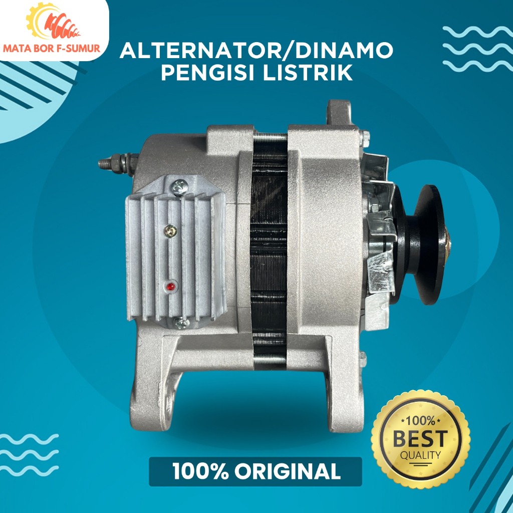 Generator DC Magnet Permanen 14V 1200W – Untuk Mesin Diesel Crawler / Rig Bor