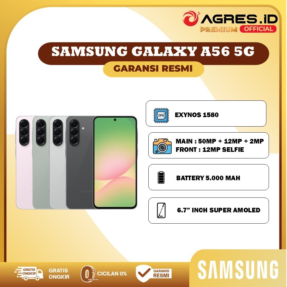 Samsung Galaxy A56 5G 8GB/256GB I 12GB/256GB Garansi Resmi Indonesia