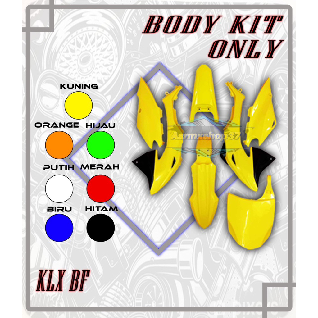 Bodi set klx BF body kit klx BF Bodi Depan klx BF Sayap Jok Klx BF Klx BF 150 Sayap Depan Klx BF