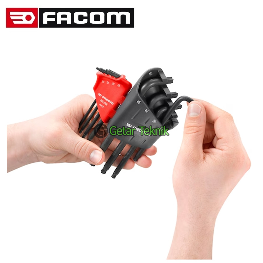 Kunci L Bintang Set 8 pcs Facom 89S.JP8A TORX Keys Set