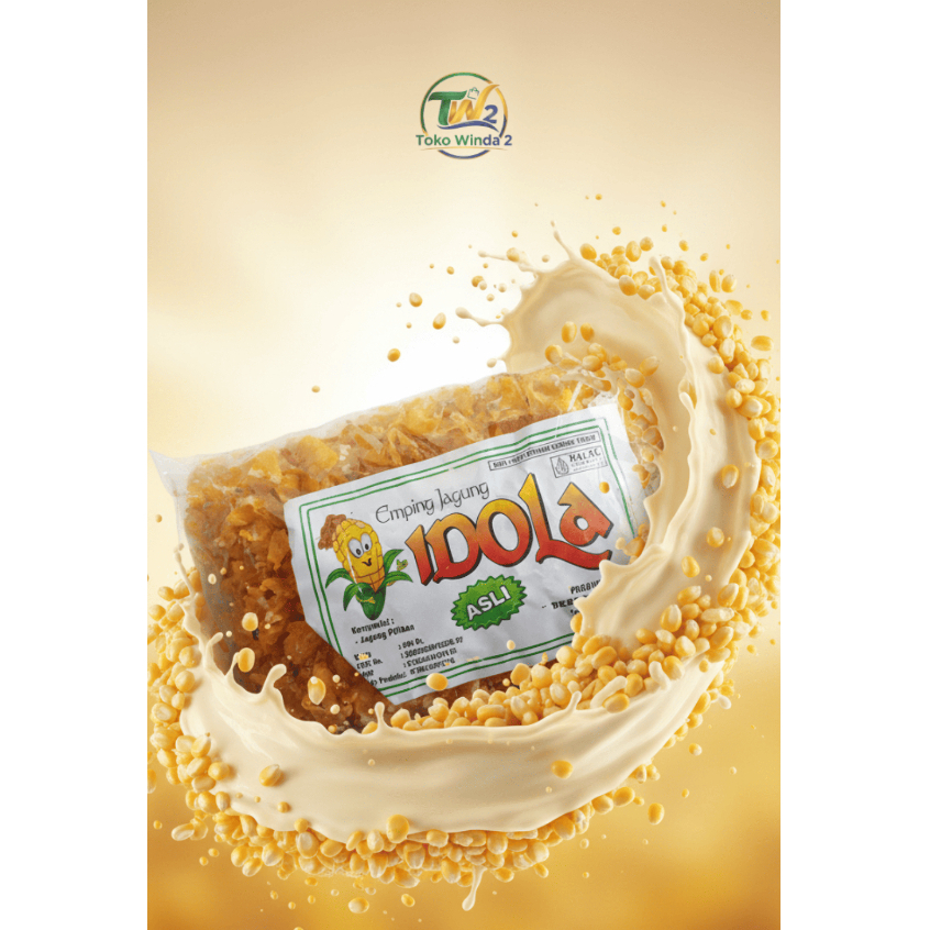 EMPING JAGUNG CAP IDOLA 400GRAM/ MARNING JAGUNG/ EMPING JAGUNG GEPENG