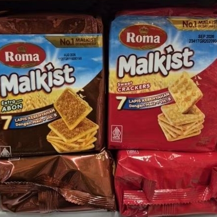 Roma Malkist Crackers biskuit roti GULA ORI / ABON / KELAPA 224gr