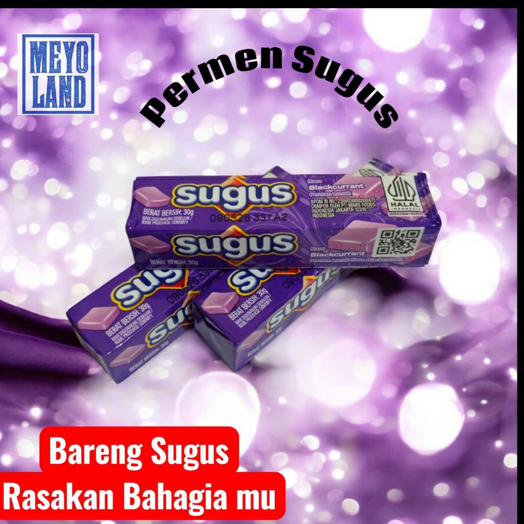 SUGUS Stick Blackcurrant 30g  Sugus Permen Lunak Sugus Import Per-Batang Rasa BLACKCURRANT