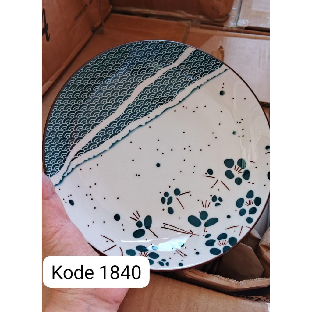 Piring Keramik, Piring Keramik Jepang, Piring Viral , Piring Souvenir, Kode 1840