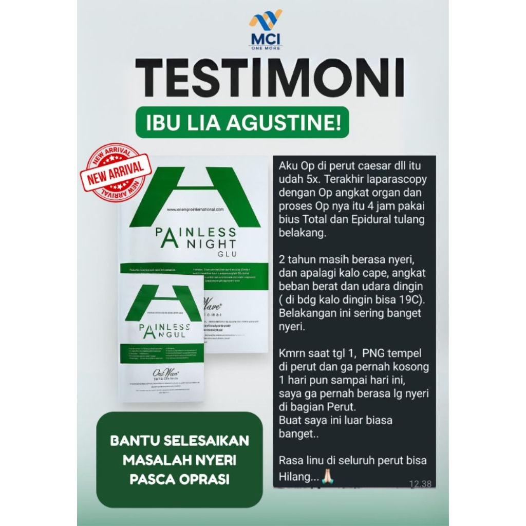 One More International Isi 5 Pcs - Painless Night Glu / PNG 100% Original