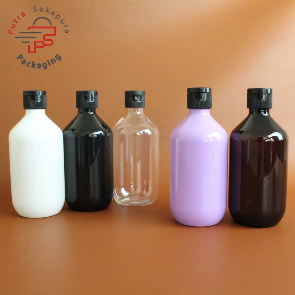 Botol fliptop 300ml manda /botol fliptop 300ml/fliptop neck 24 hitam garis
