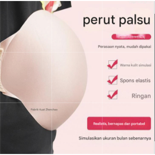 ABY Fake pregnant belly, fake pregnant belly props, Perut palsu wanita hamil