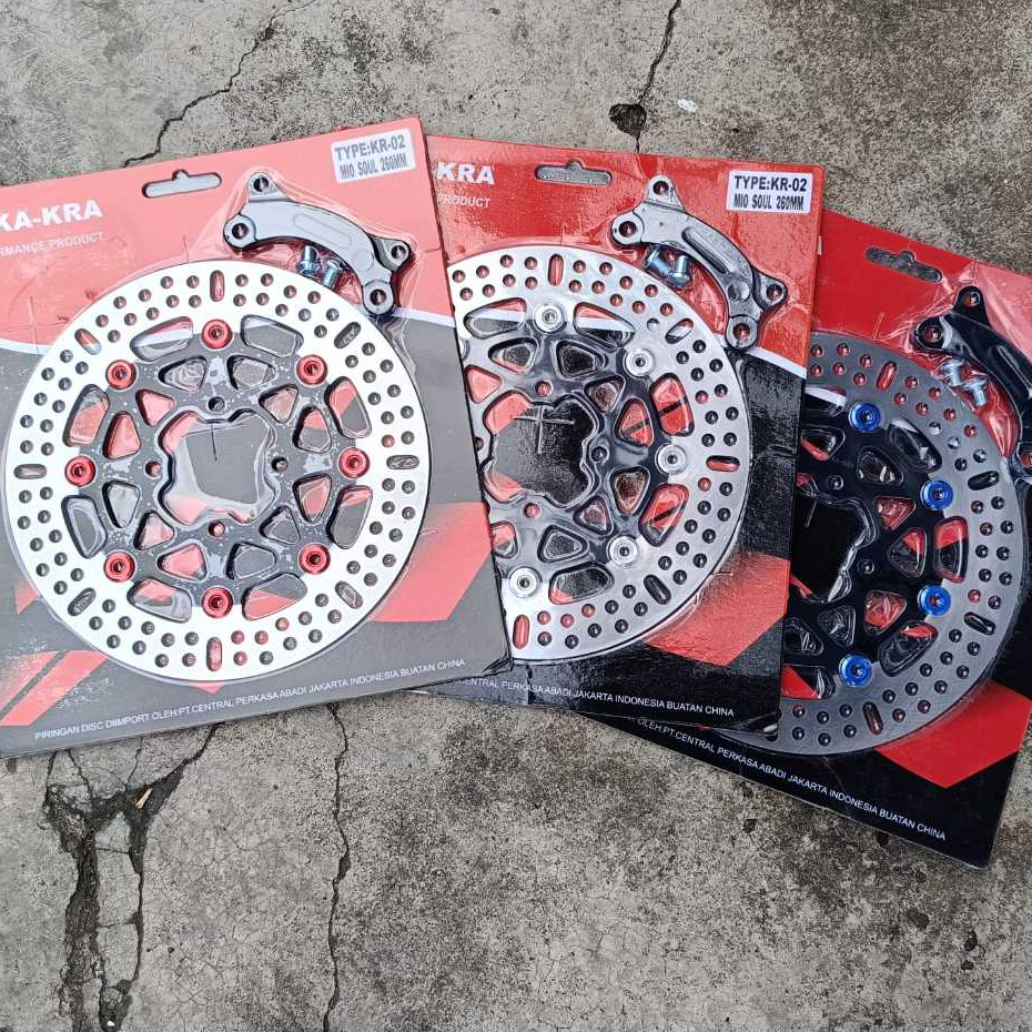 Disc Brake 260 MM Copy Psm Ktc Piringan Cakram 260mm Gerigi Lubang 4 Plus Breket pnp Mio Soul Mio Sp