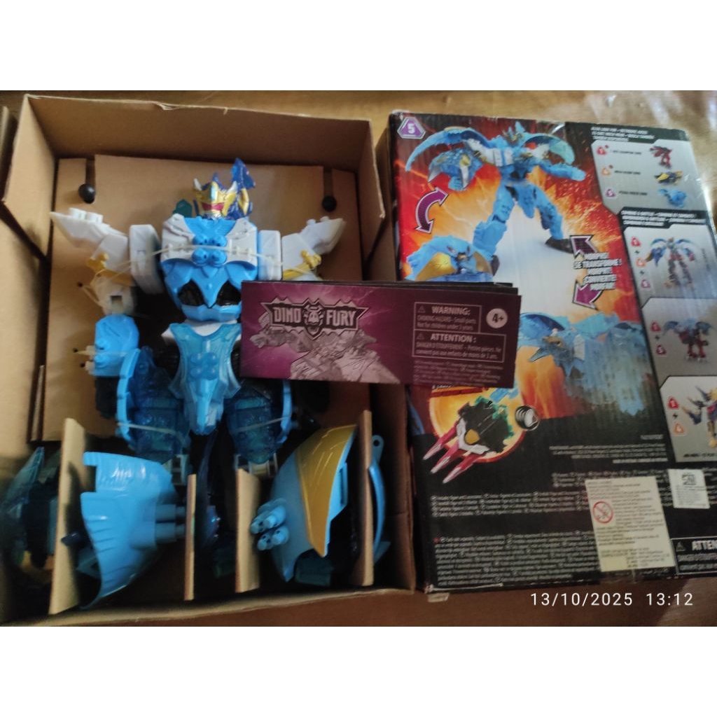 DX Megazord Power Rangers Dino Fury Ryosoulger Ptera Freeze Champion Zord Hasbro