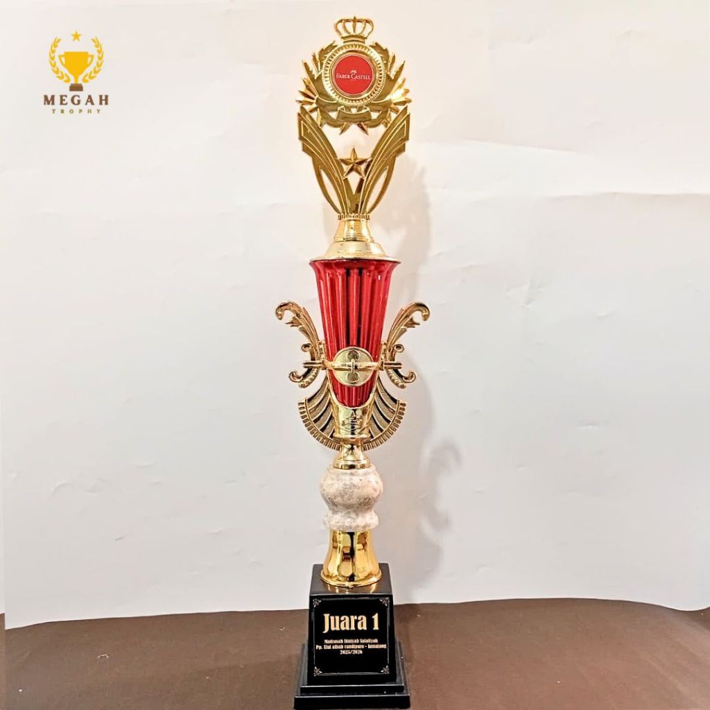 PIALA SATUAN CK IMPORT BESAR KOMBINASI MARMER GUCI 5 CM | PIALA MURAH PIALA TINGGI | PIALA LOMBA MTQ