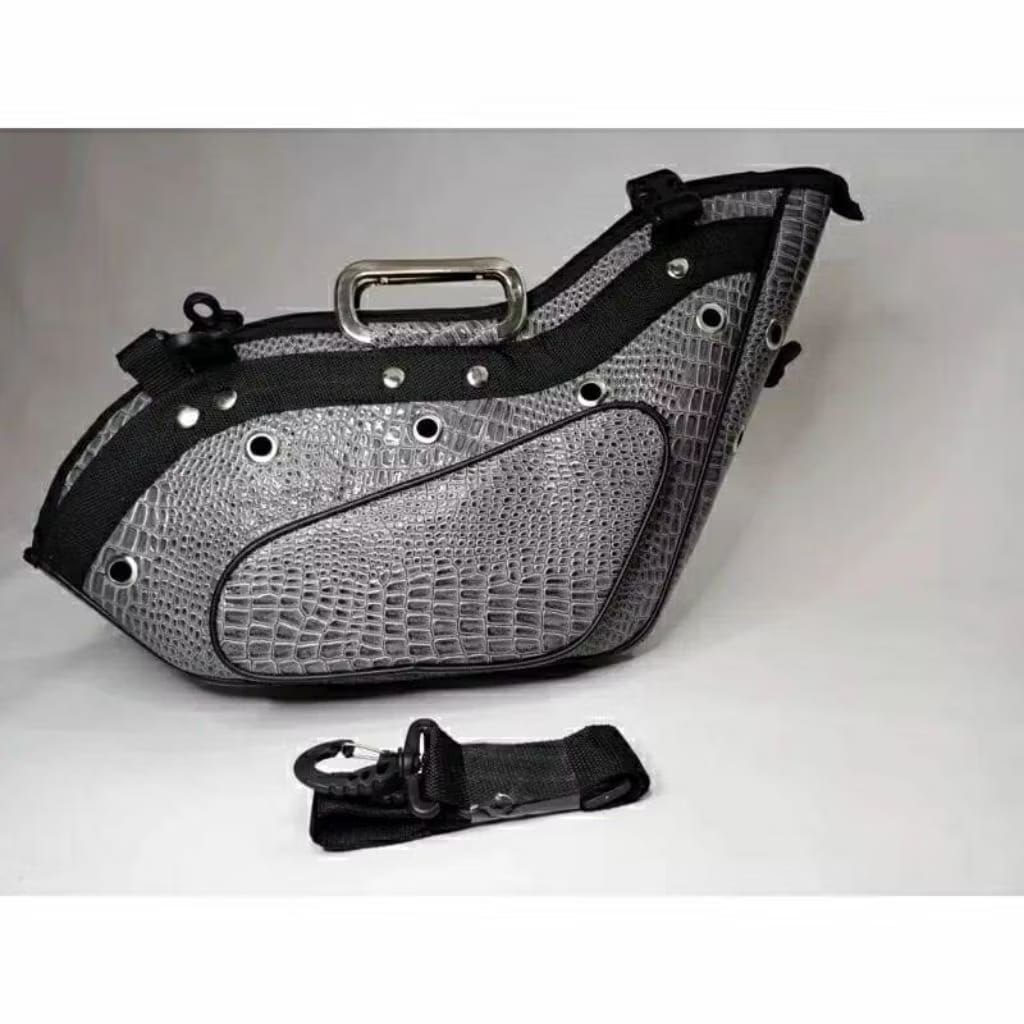 Tas Kisa Ayam Bangkok-Tas slingbag Bangkok-Tas Ayam Aduan/Petarung-Bahan Croco Premium Kulit Buaya E