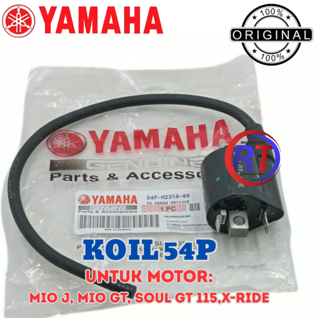 KOIL/COIL YAMAHA KODE 54P ORIGINAL 100% GARANSI UNTUK MOTOR MIO J MIO GT SOUL GT 115 X RIDE ORIGINAL