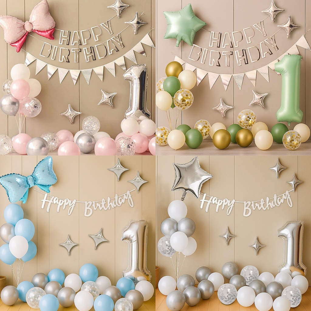 Balon Ulang Tahun Dekorasi Dekorasi Balon Ulang Tahun 1 Set Balon Angka Dekorasi Ulang Tahun Anak Pe