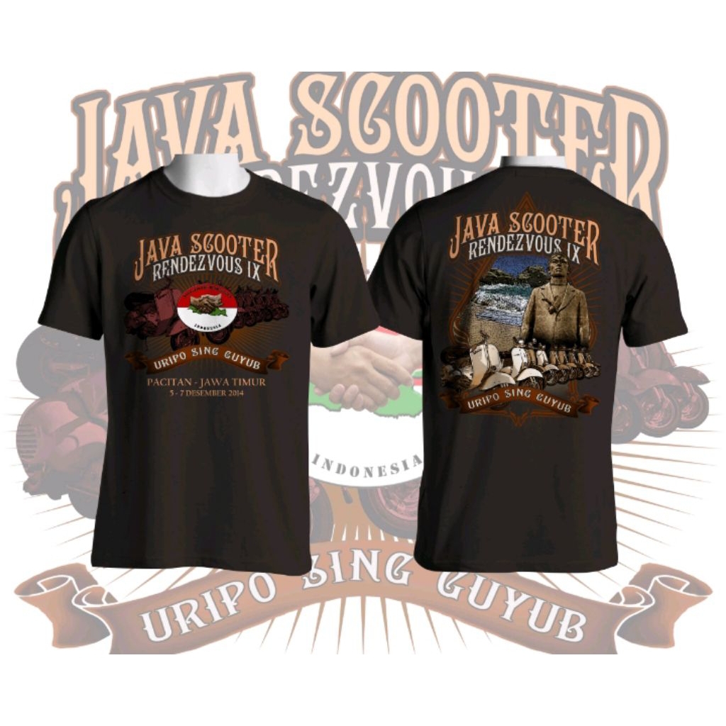 Kaos Event Vespa JSR 9 pacitan||Baju Acara Vespa JSR Pacitan