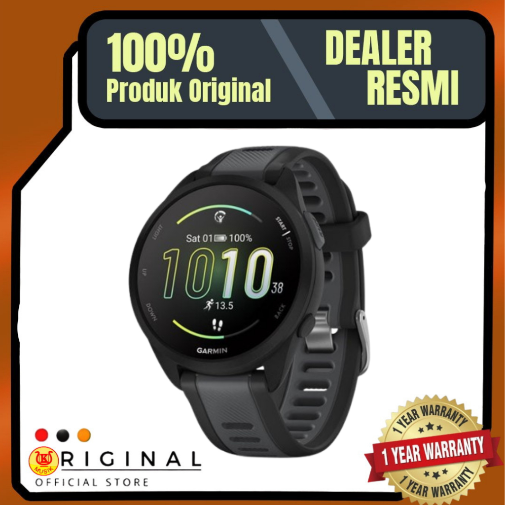 Garmin Forerunner 165 /Jam Tangan Lari GPS Pengukur Detak Jantung