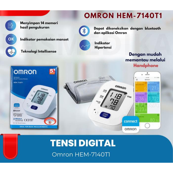 ALAT TENSI DIGITAL OMRON HEM-7140T1 / ALAT TENSI OMRON