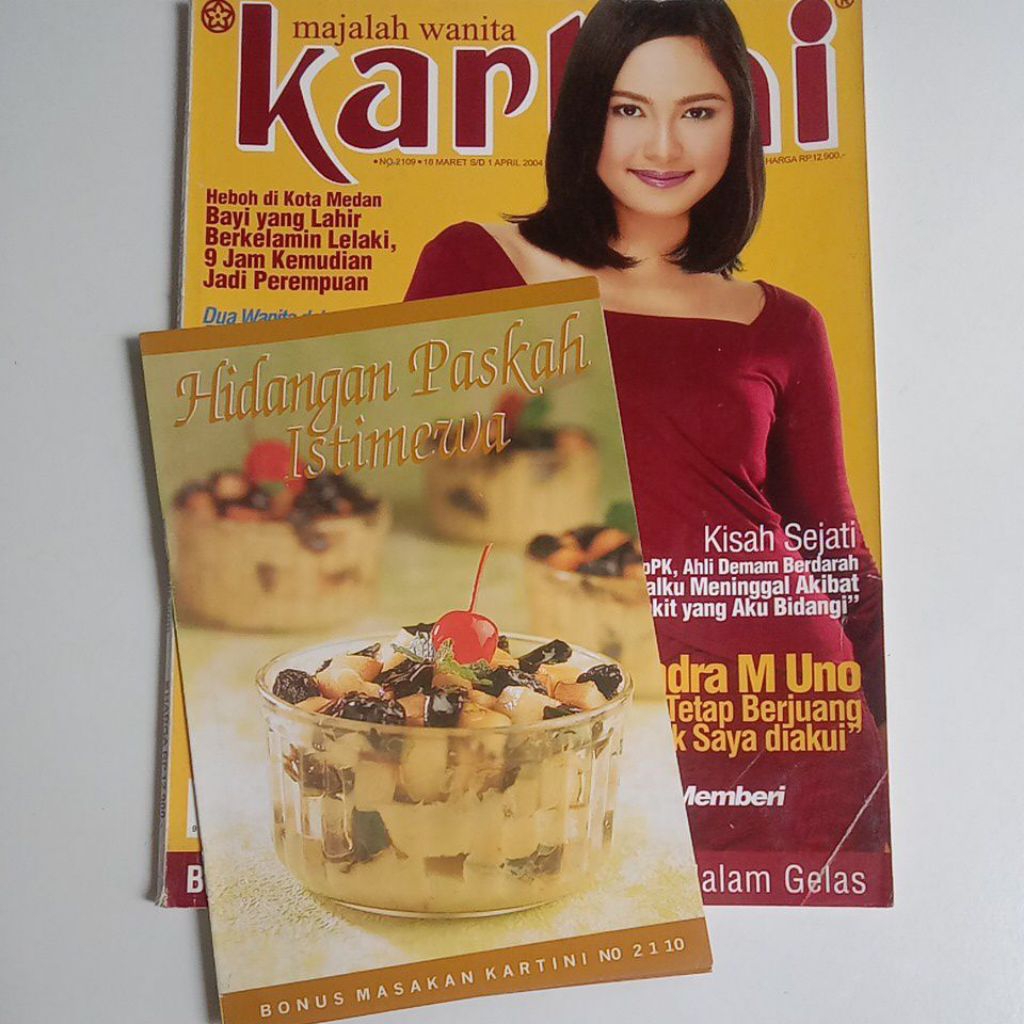Majalah Kartini Tahun 2004 Cover Mariana Renata Dantec