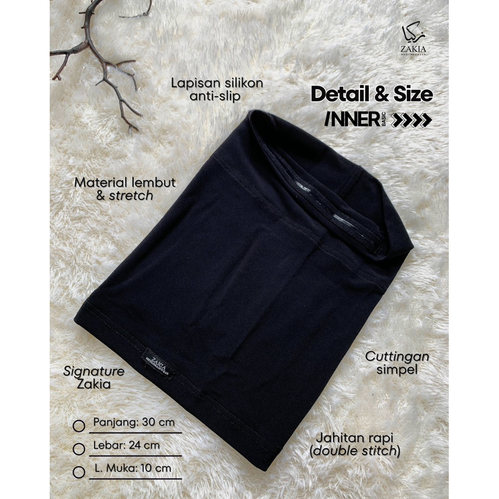 Inner hijab Anti slip | Ciput Anti slip | Zakia muslimah wear