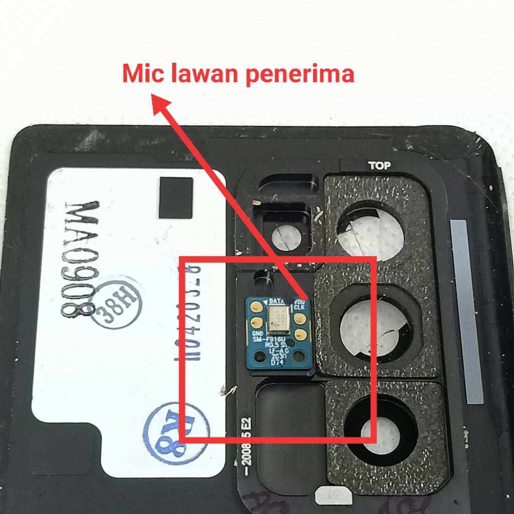Mic lawan penerima Samsung Z fold 2 SM-F916u Second Original Copotan
