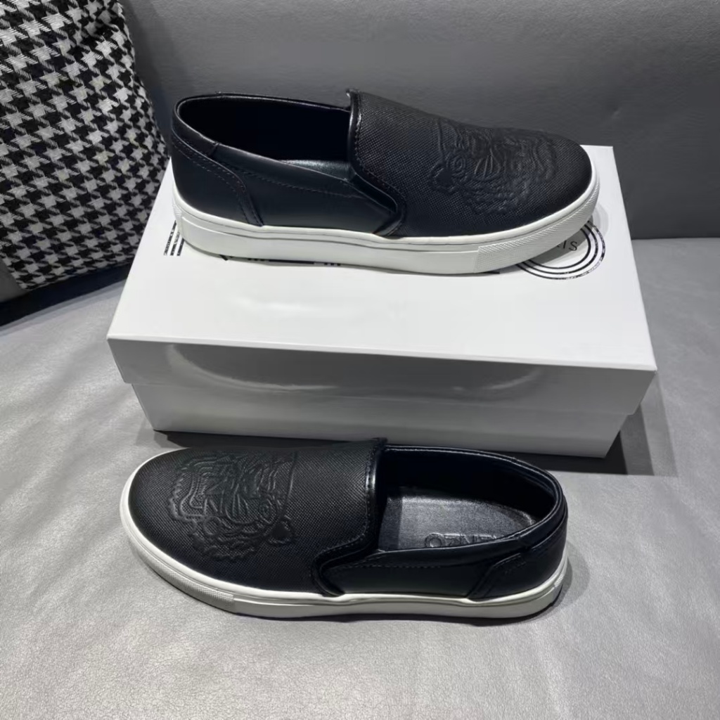 KENZO New Lefu Casual Men's Shoes Italian Cowhide